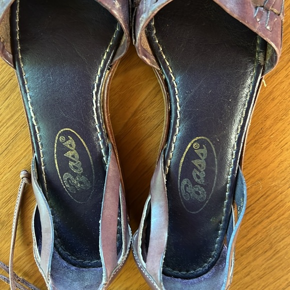 Vintage Bass Lace Up Espadrilles flats Sandals Made in Brazil - Picture 5 of 7